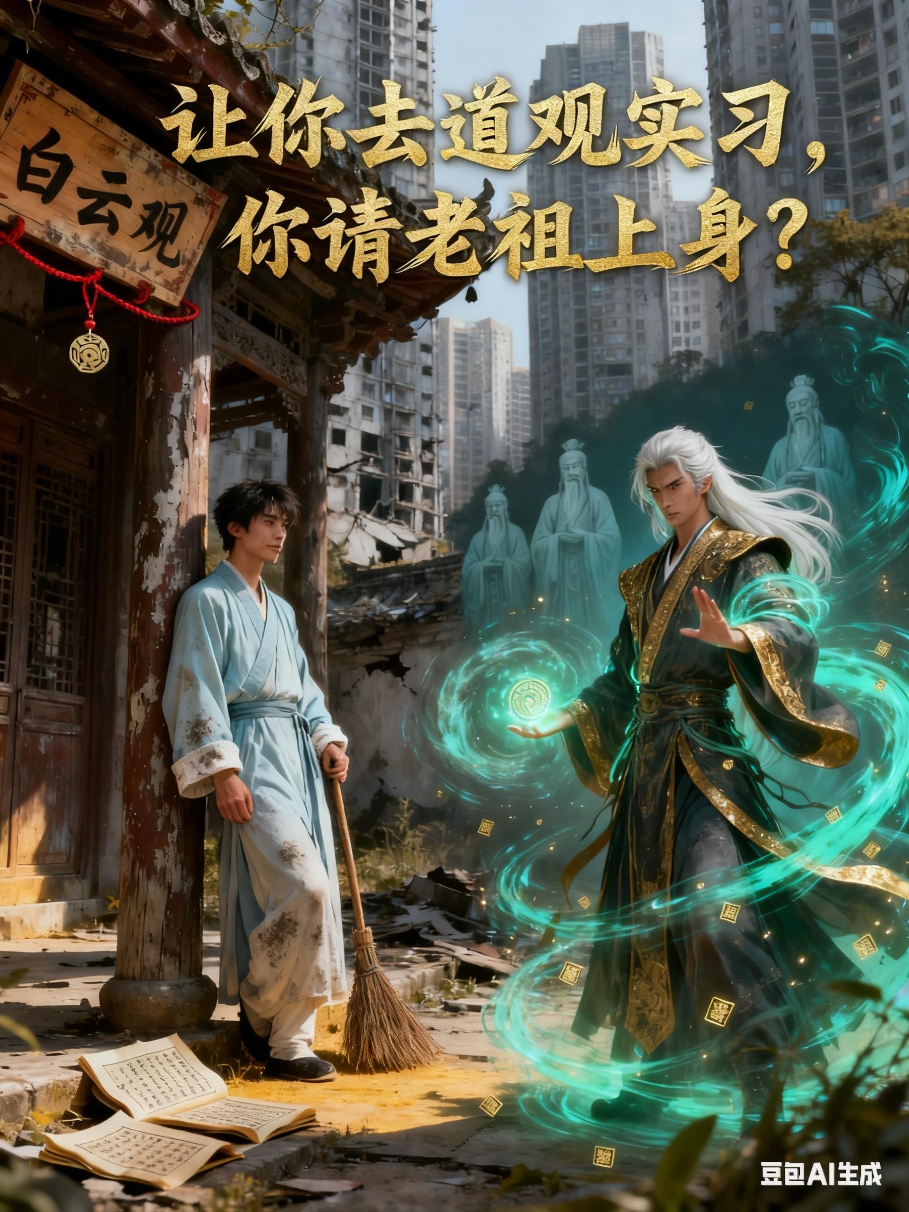 让你去道观实习,你请老祖上身?封面