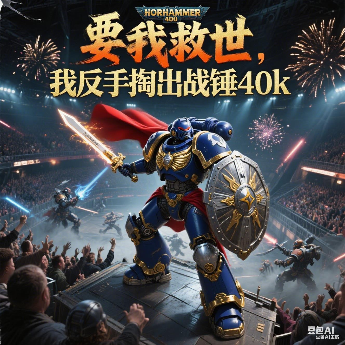 要我救世,我反手掏出战锤40k封面