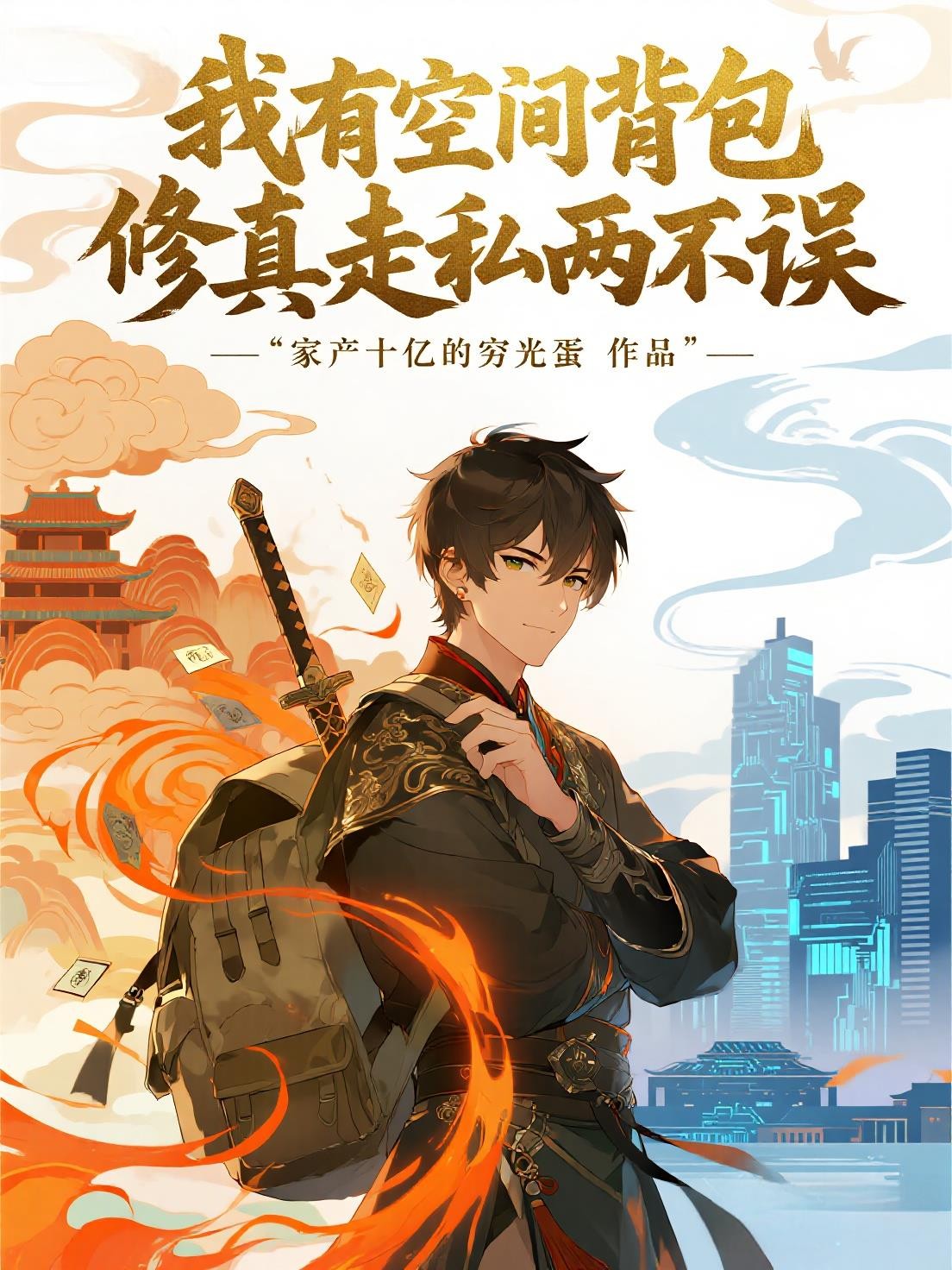 我有空间背包修真走私两不误封面
