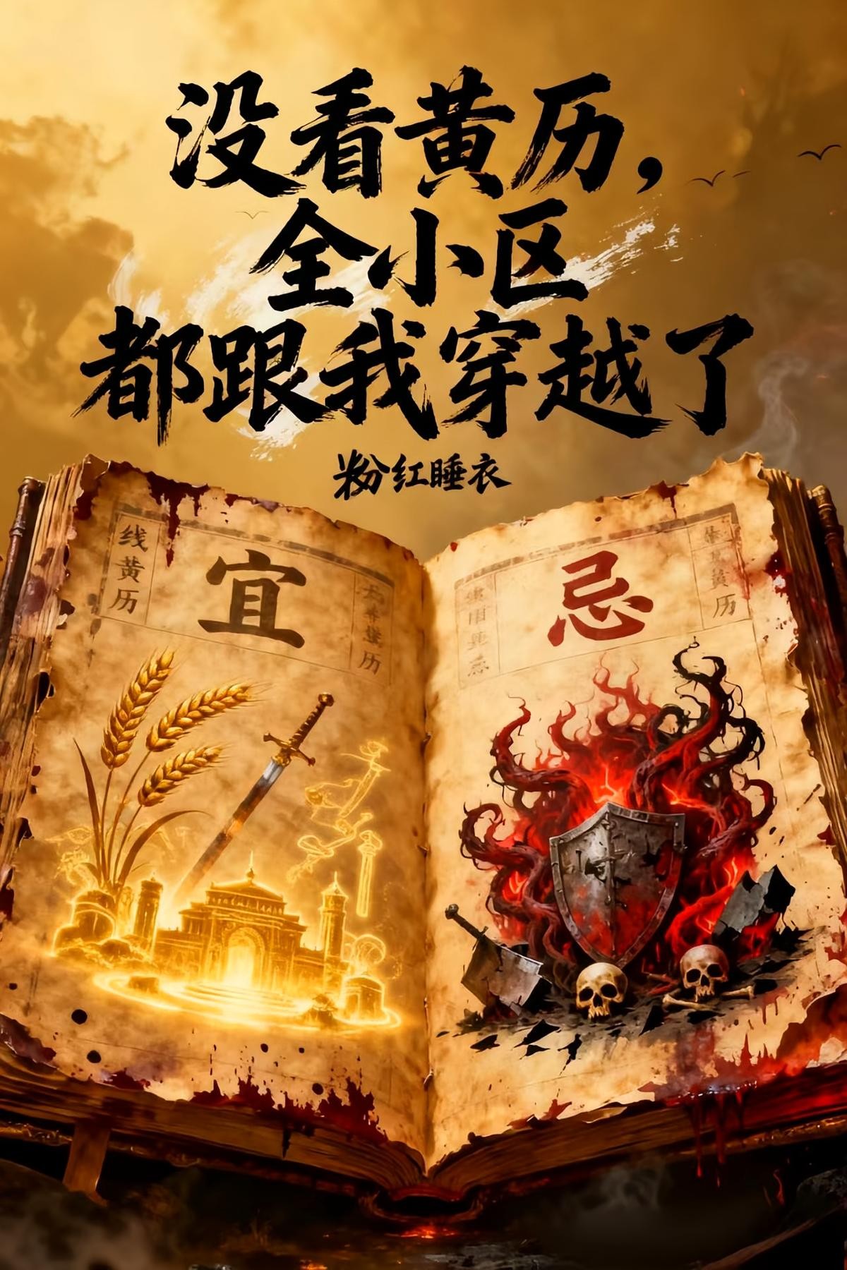 没看黄历:全小区都跟我穿越了封面