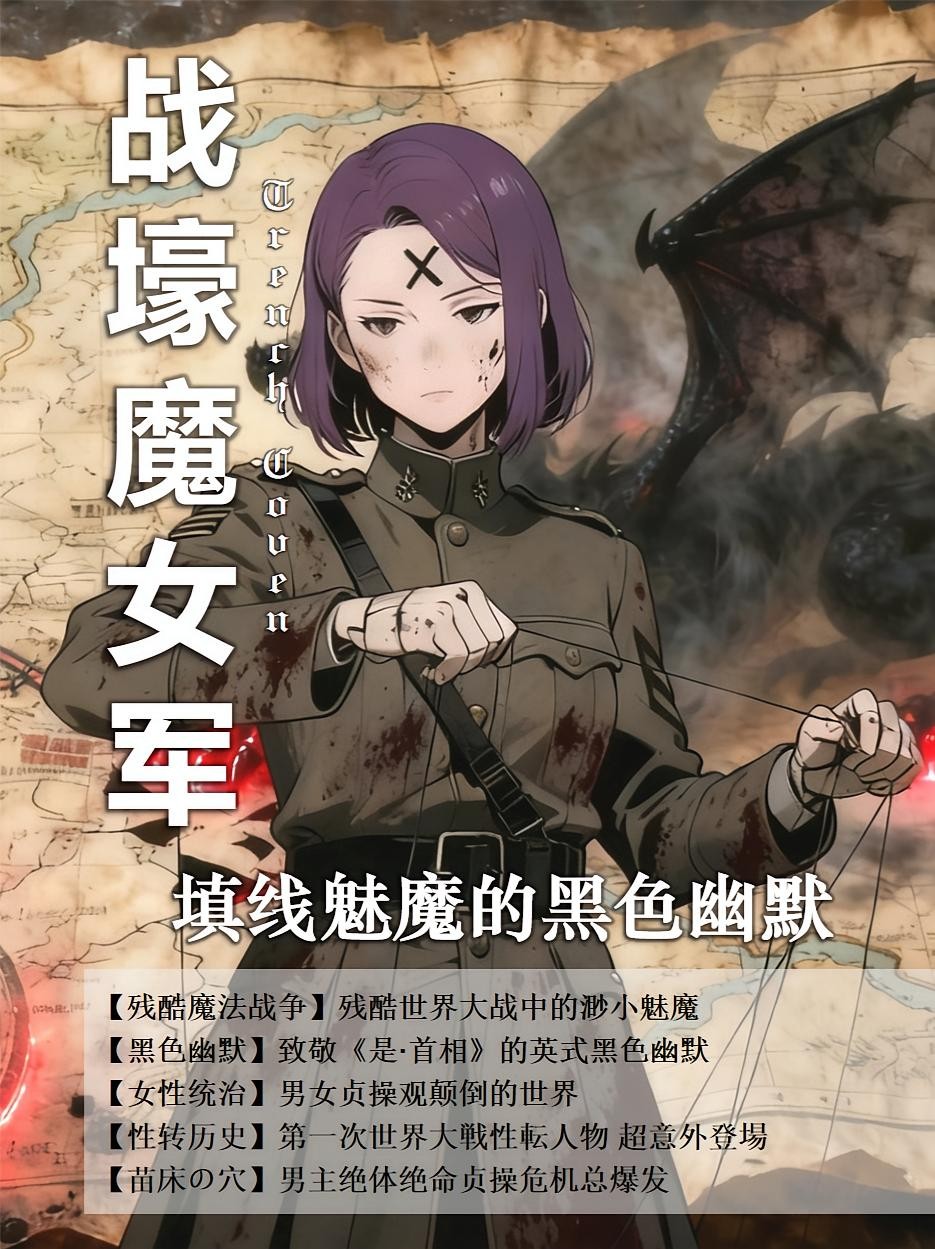 战壕魔女军:填线魅魔的黑色幽封面
