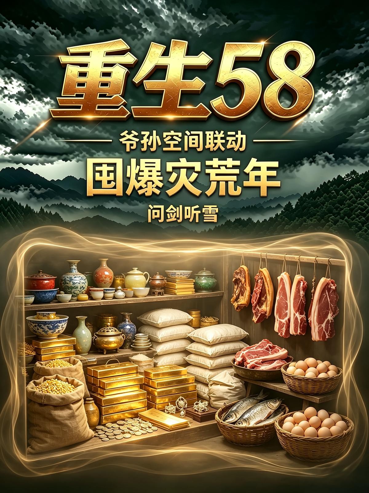 重生58爷孙空间联动囤爆灾荒年封面