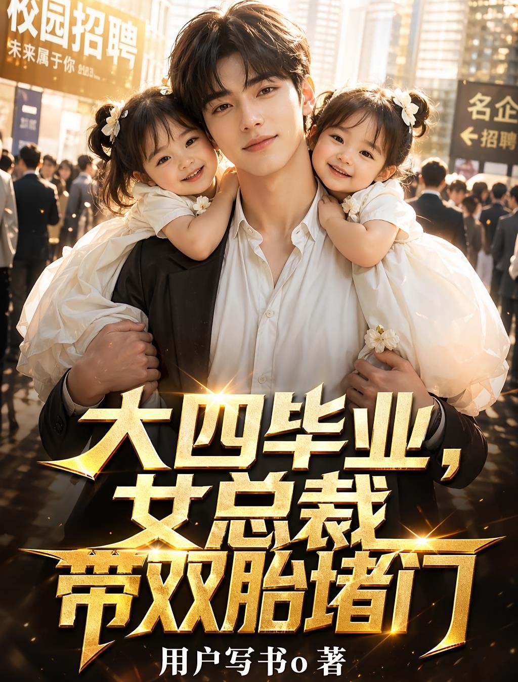 大四毕业,女总裁带双胎堵门封面